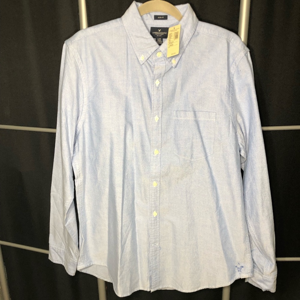 Men’s American Eagle Long Sleeve Button Down